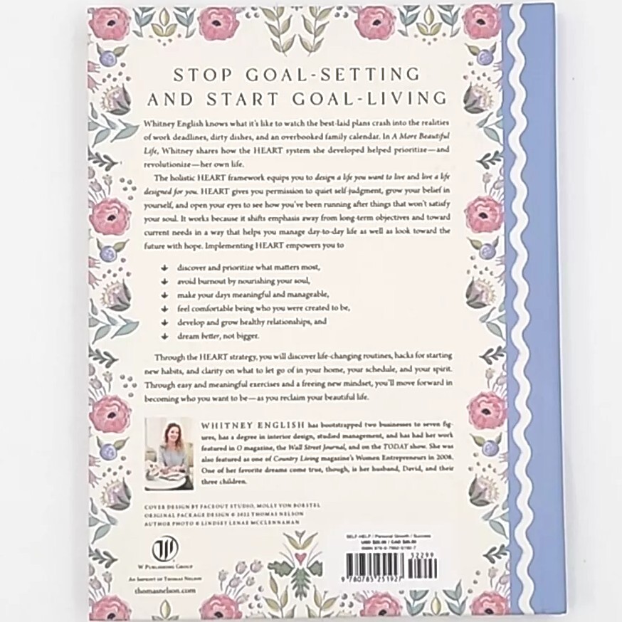 A More Beautiful Life By Whitney English FIRST EDITION Hardcover 2022 Book