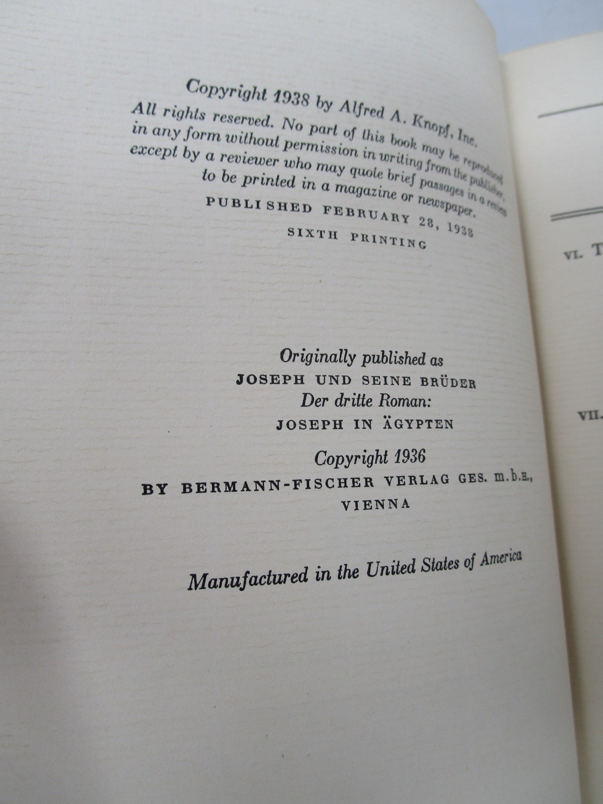 Joseph In Egypt by Thomas Mann 1938 Two Volumes