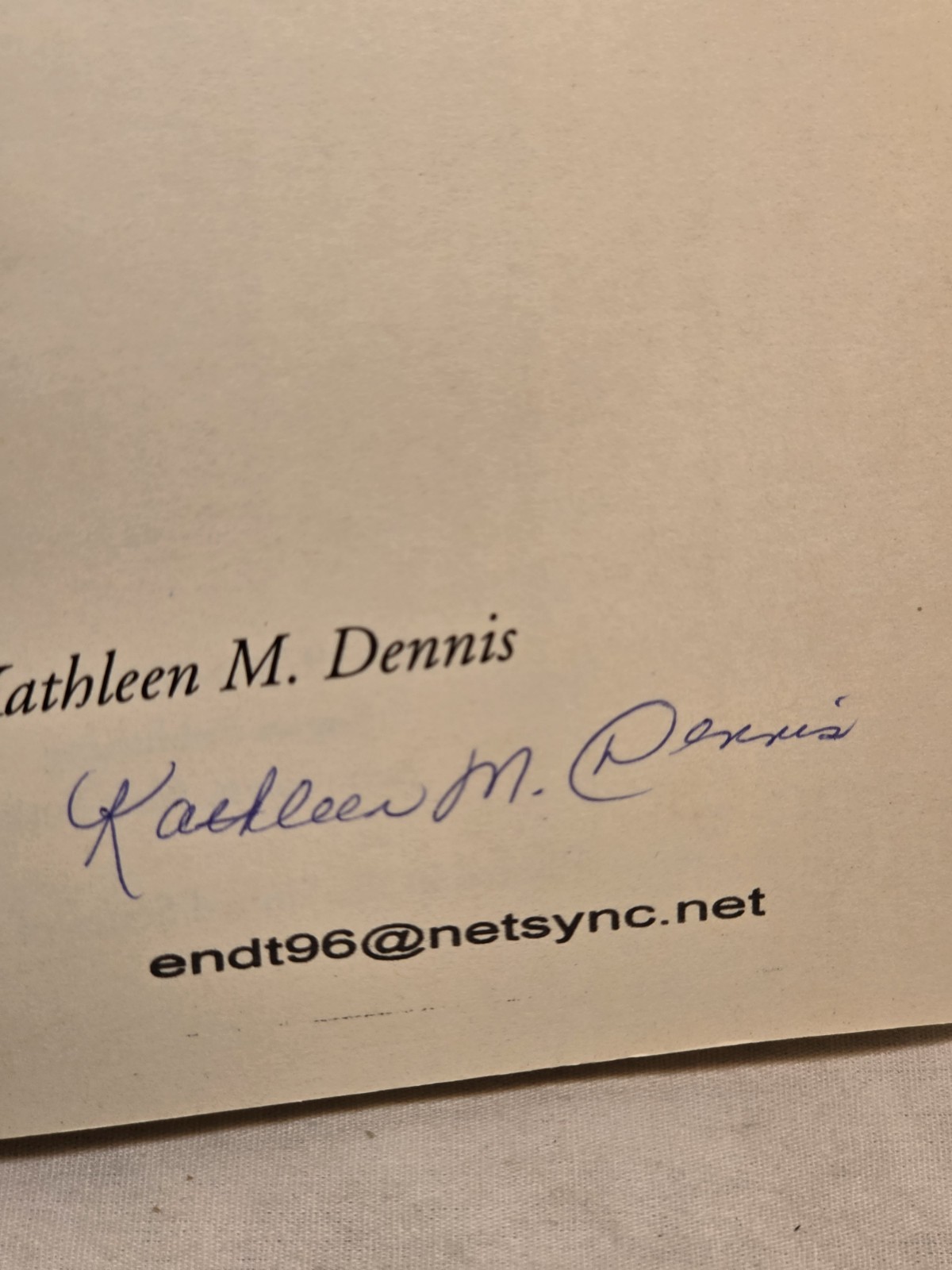 SIGNED The Answer Is: Love by Kathleen M Dennis Autographed Rare Spiritual Book