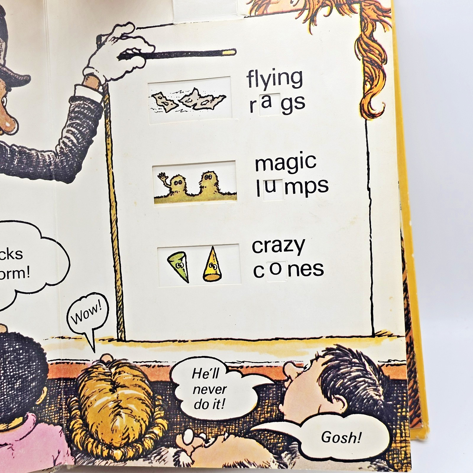 Vintage 1973 The Magic Word Book Pop-Up Electric Company Random House CTW