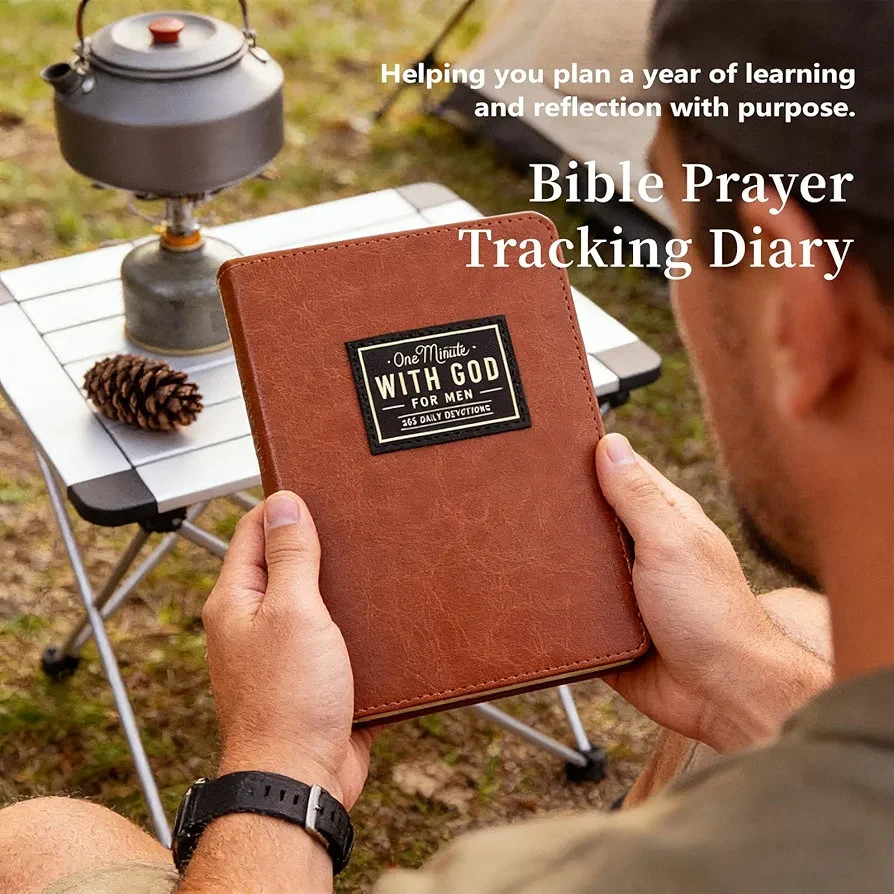 Joicim 2026 One Minute With God for Men – 365 Daily Devotional Prayer Book, Brow