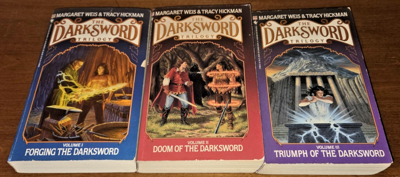 The Dark Sword Trilogy Set Of 3 MM Pbs Margaret Weis & Tracy Hickman Volume 1-3