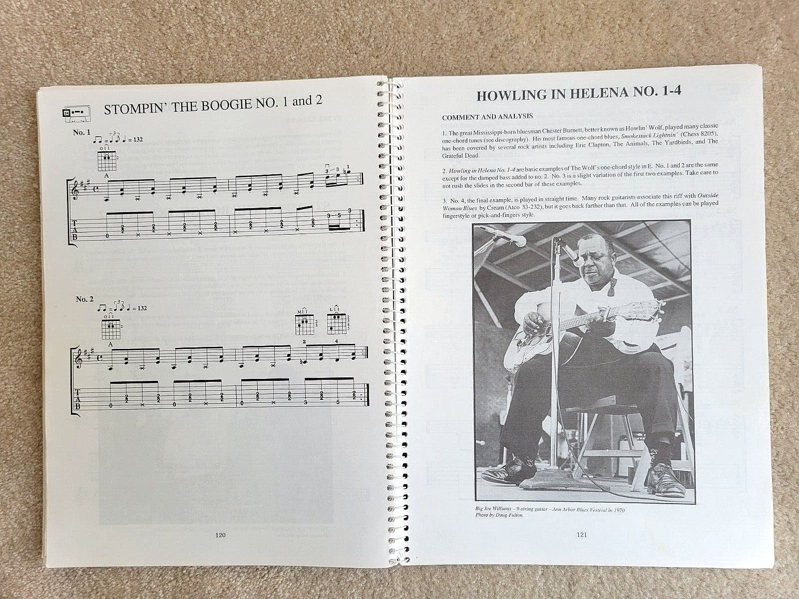 BLUES BAND RHYTHM GUITAR By Larry Mccabe – Spiral Bound 1993