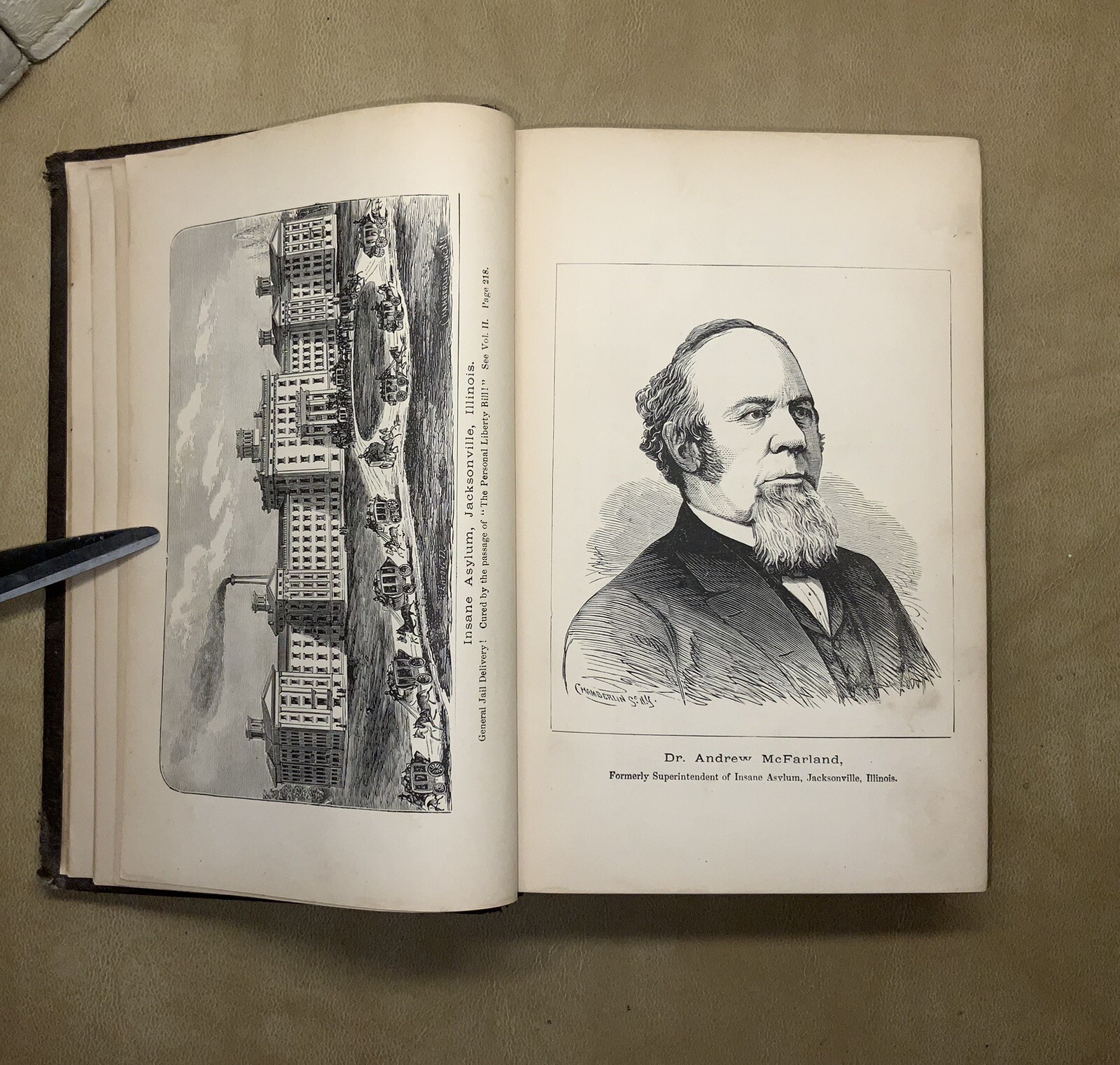 Vtg Insane Asylums Book Modern Persecution Insane Asylum Unveiled 1874 Packard