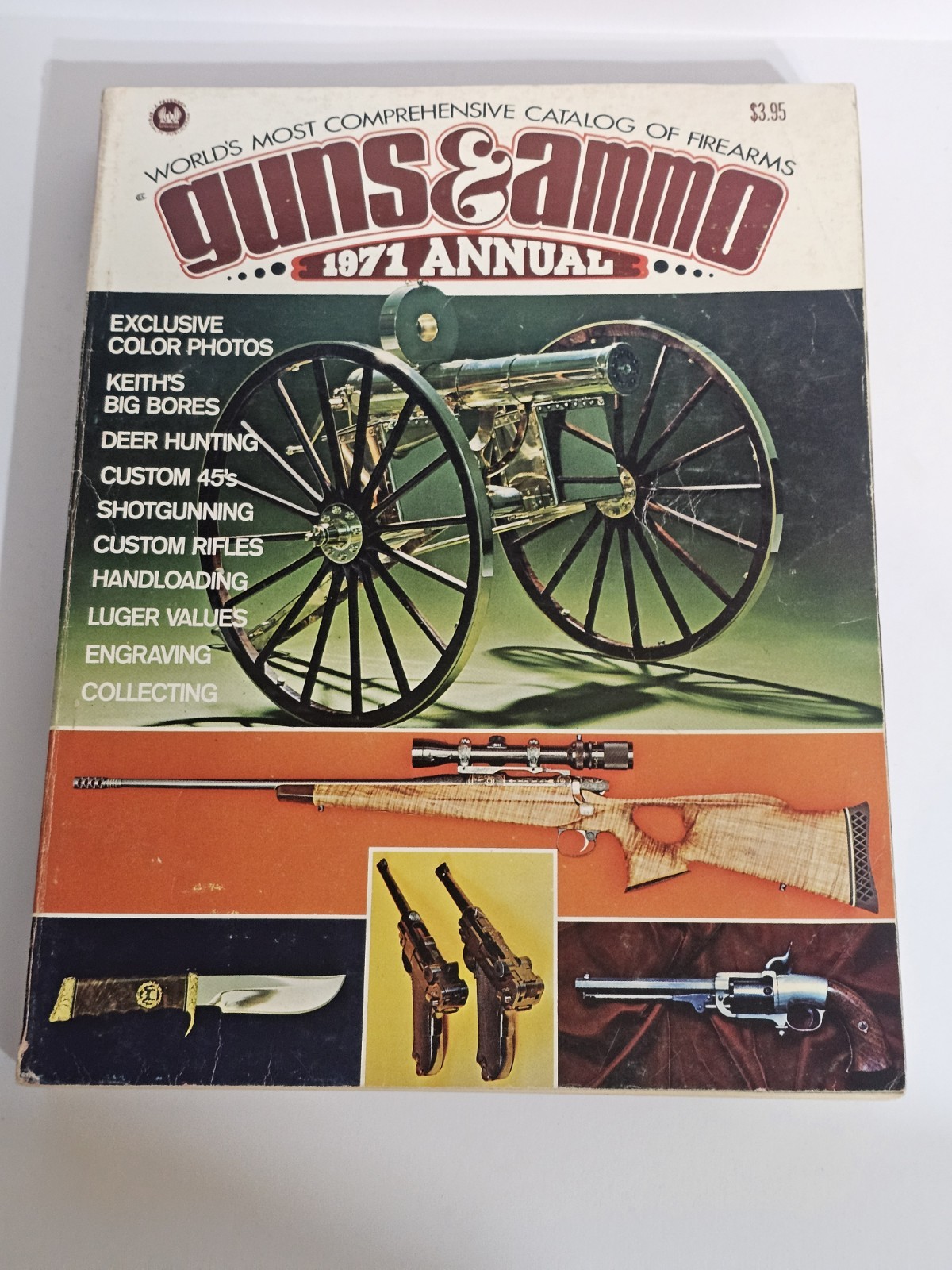 Vintage Lot of 11 Guns & Ammo Annuals, Guns Illustrated Journals and More.