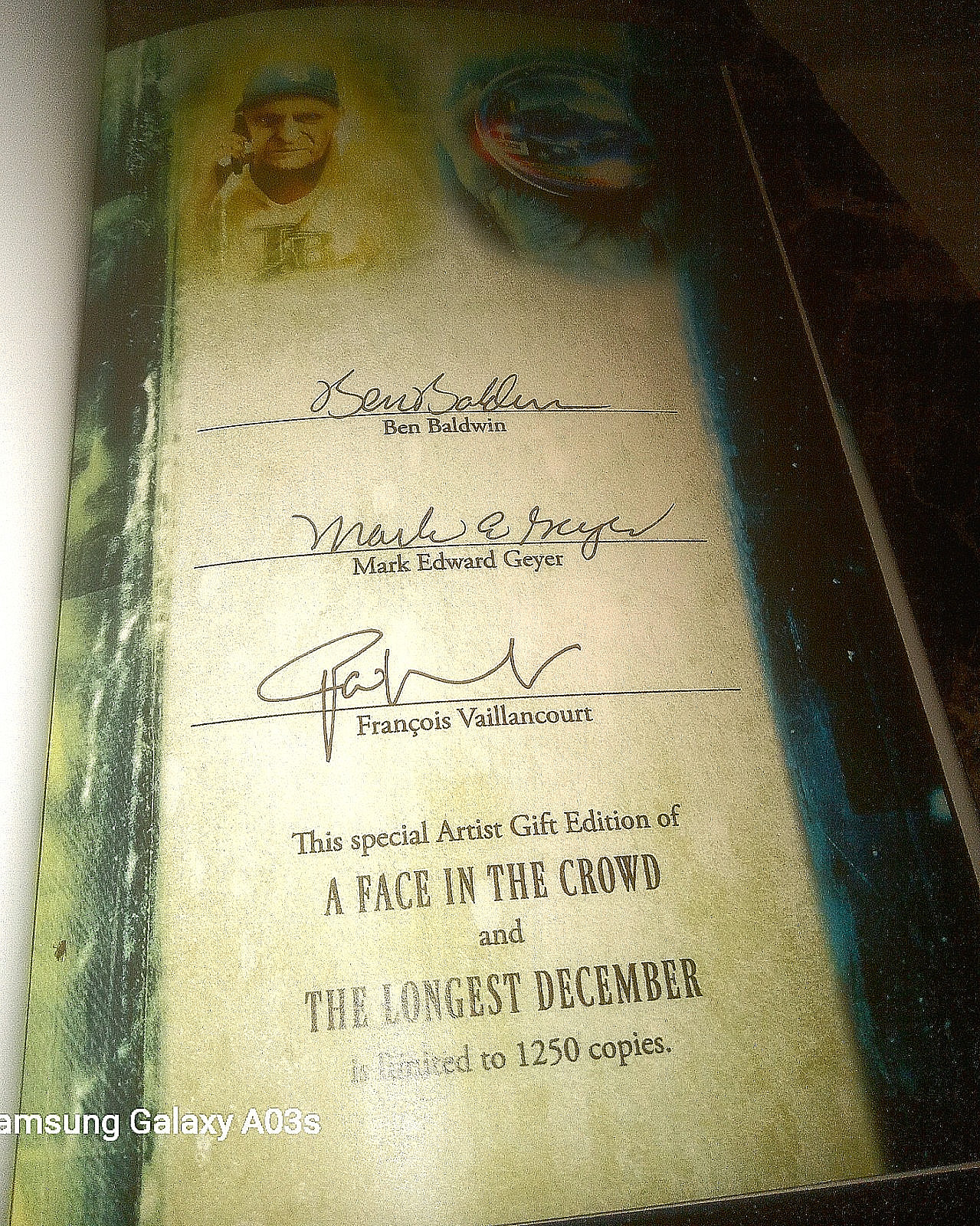A Face In The Crowd Stephen King CD Pub Signed Ltd Special Artist Ed 1250 Copies