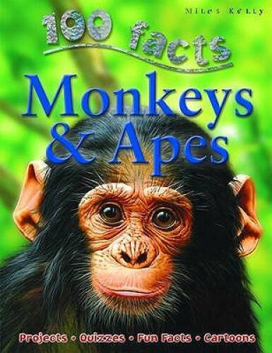 Monkeys & Apes (100 Facts) – Paperback By De La Bedoyere, Camilla – GOOD
