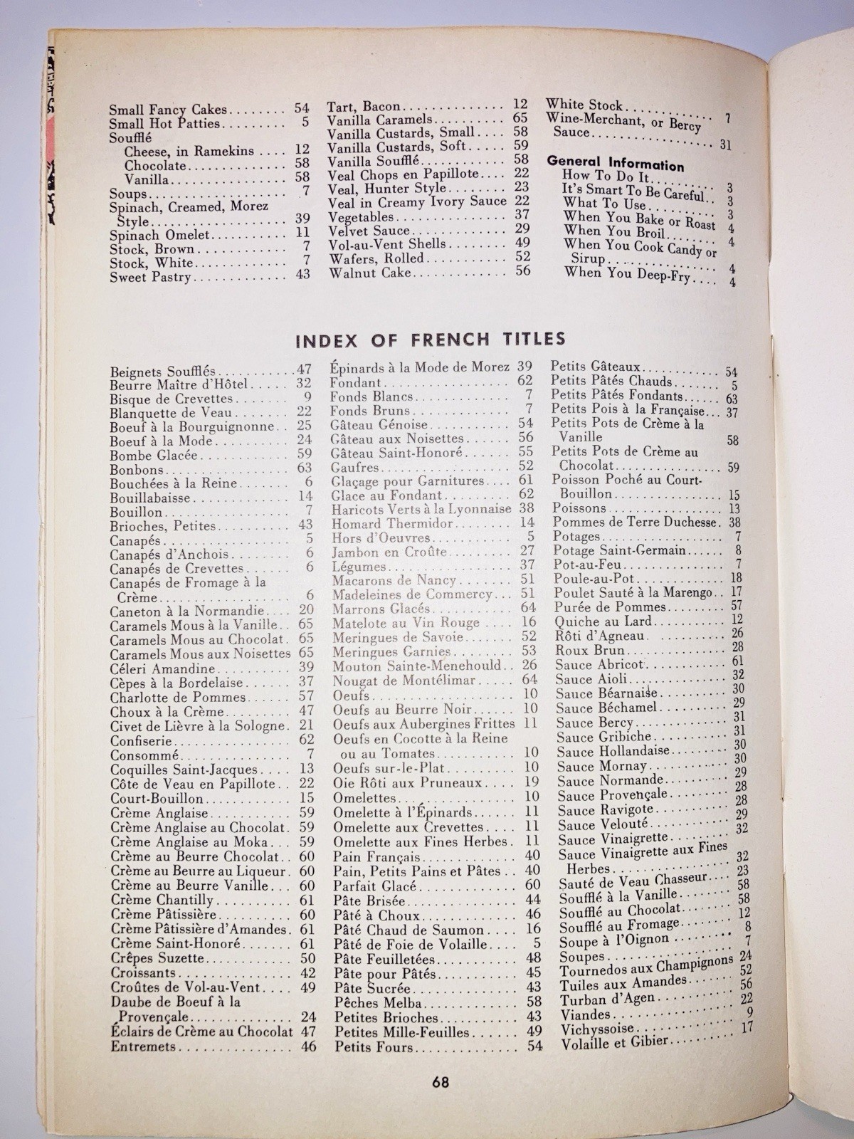 French Cookbook 1955 Culinary Arts Institute