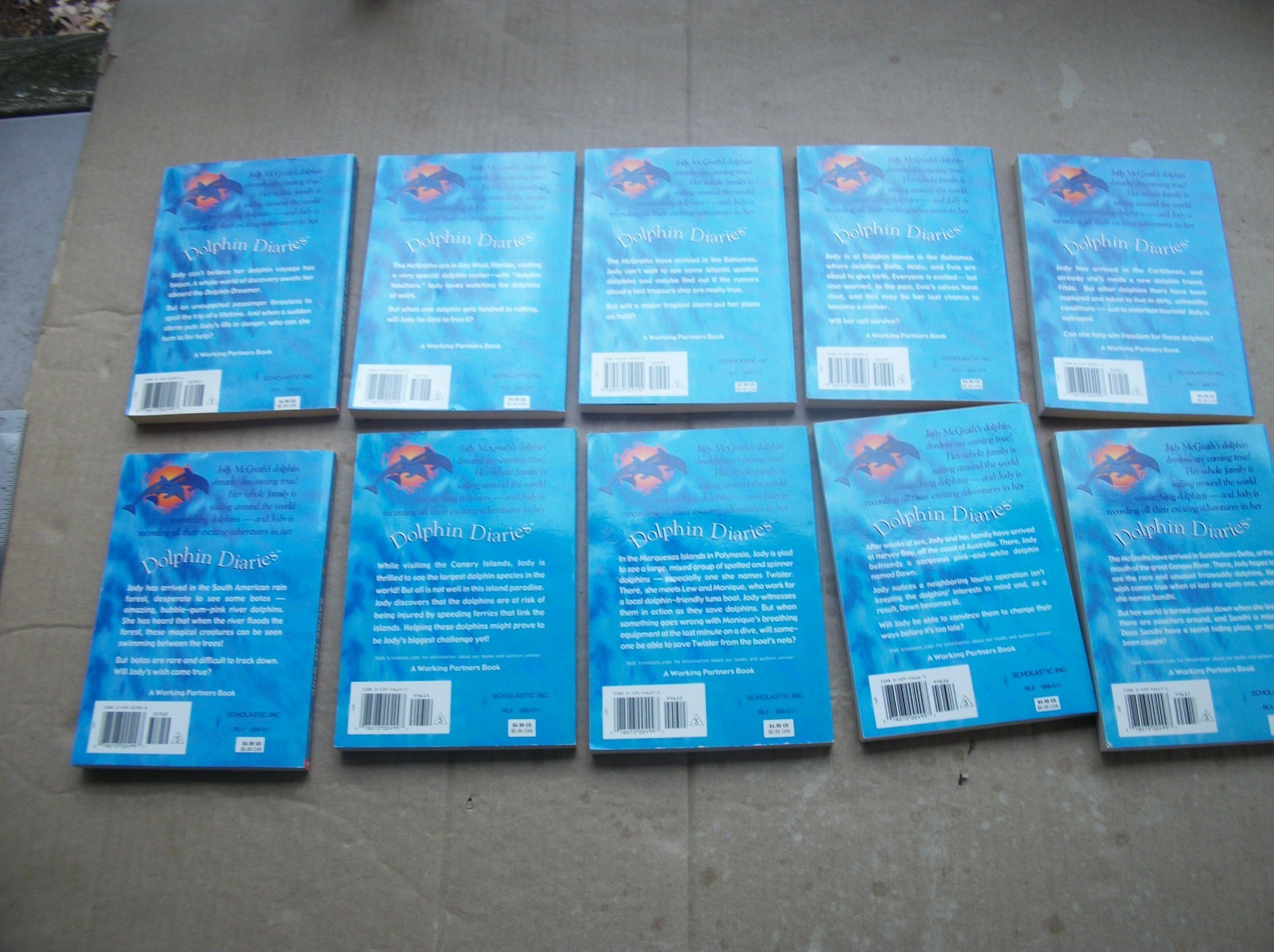 Scholastic Dolphin Diaries 10 Vol. Set