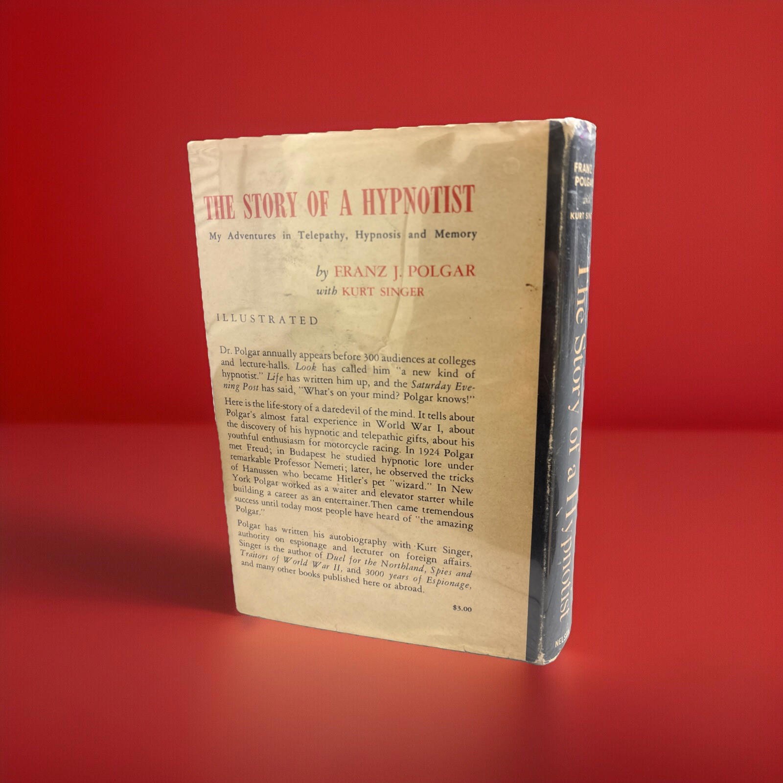 *Signed* The Story of a Hypnotist Franz Polgar 1955 5th Print HC/DJ