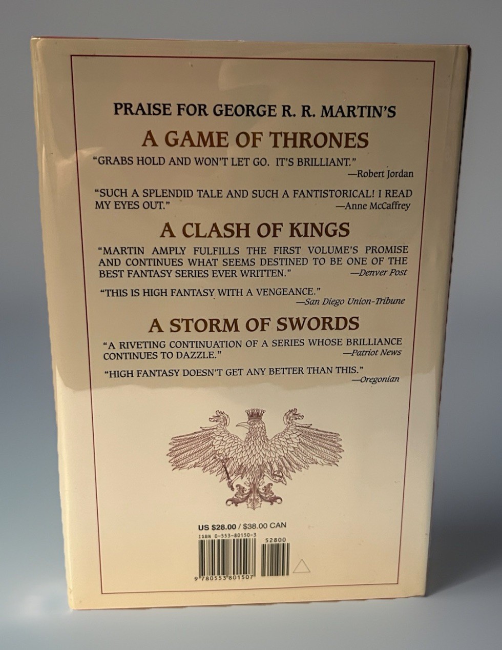 A Feast For Crows by George R.R. Martin First Edition 1st Printing 2005