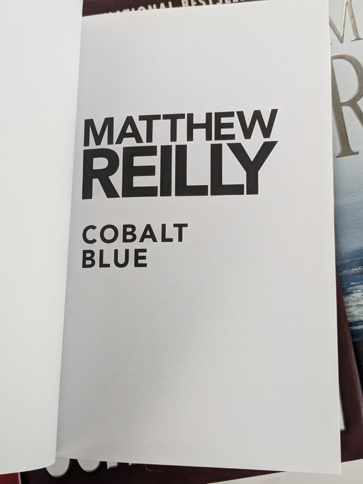 Matthew Reilly x 8 Hover Car Racer Scarecrow Cobalt Blue Great Zoo of China