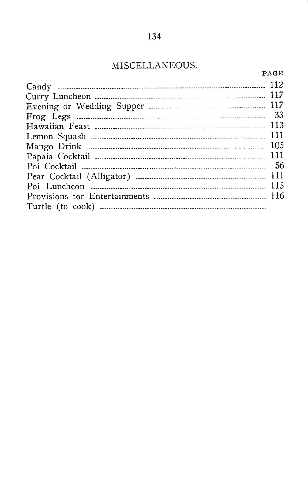 1920 Hawaiian Cook Book 135 Pages