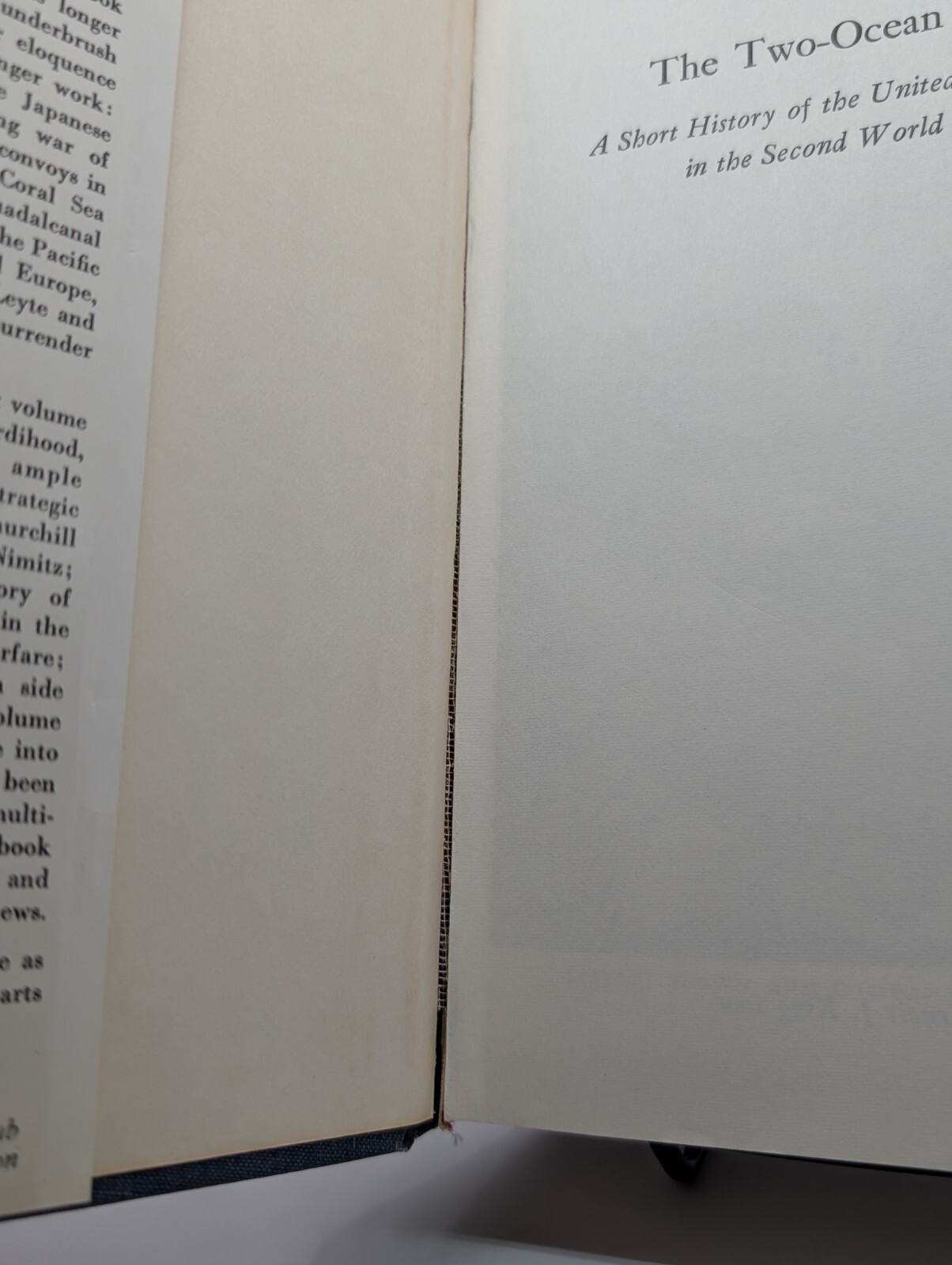 The Two-Ocean War By Samuel Eliot Morison 1963 *1ST EDITION * BOOK CLUB EDITION*