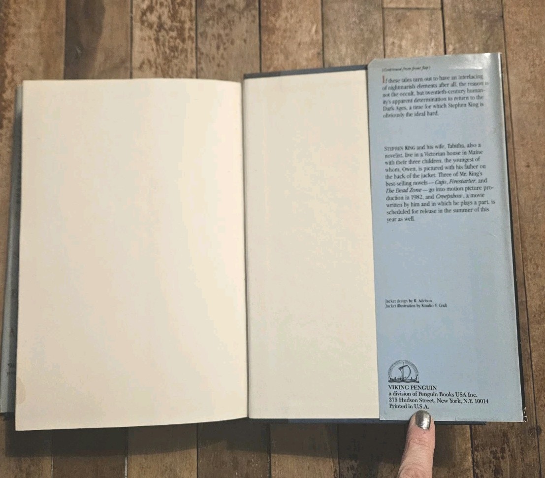1982. Different Seasons by Stephen King | Viking HCDJ 1st Edition 10th Printing