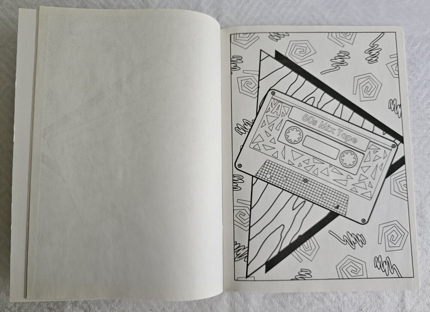 Coloring The 80s Relax and Rewind Any Age Coloring Book 16 Pages to Color