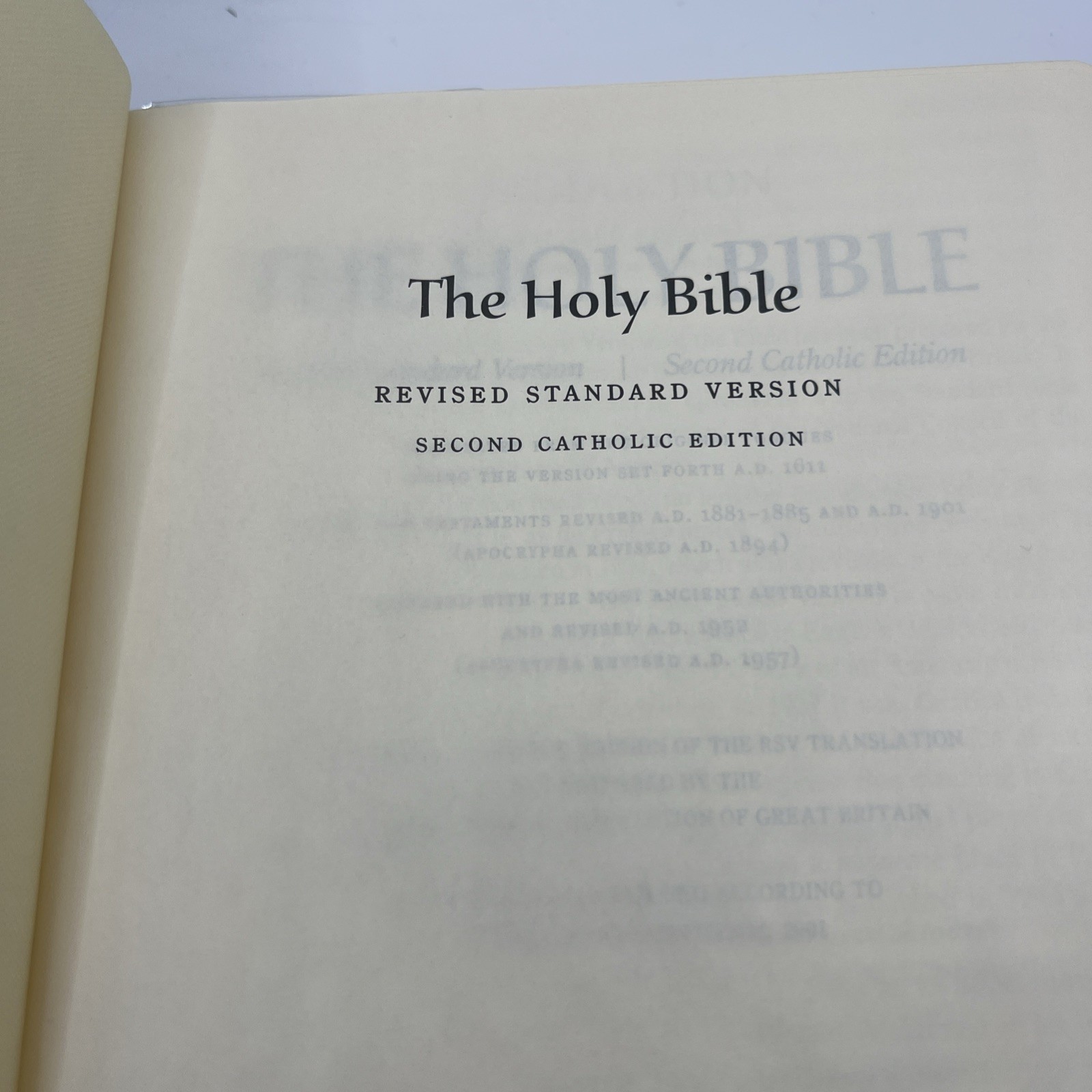 The Ignatius Holy Bible: Revised Standard Version – Second Catholic Edition HC