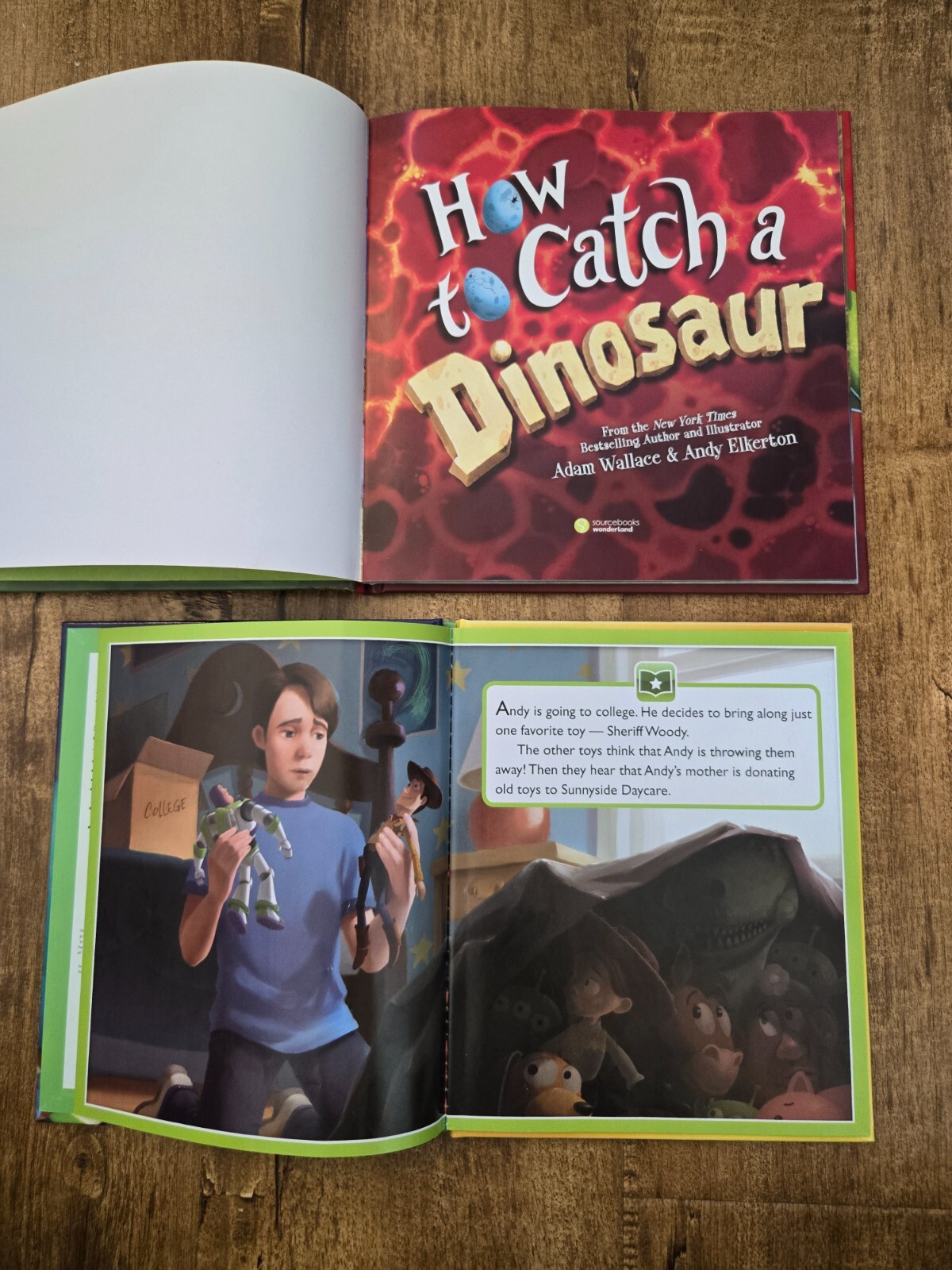 How to Catch a Dinosaur – Hardcover By Wallace, Adam – VERY GOOD & Toy Story 3
