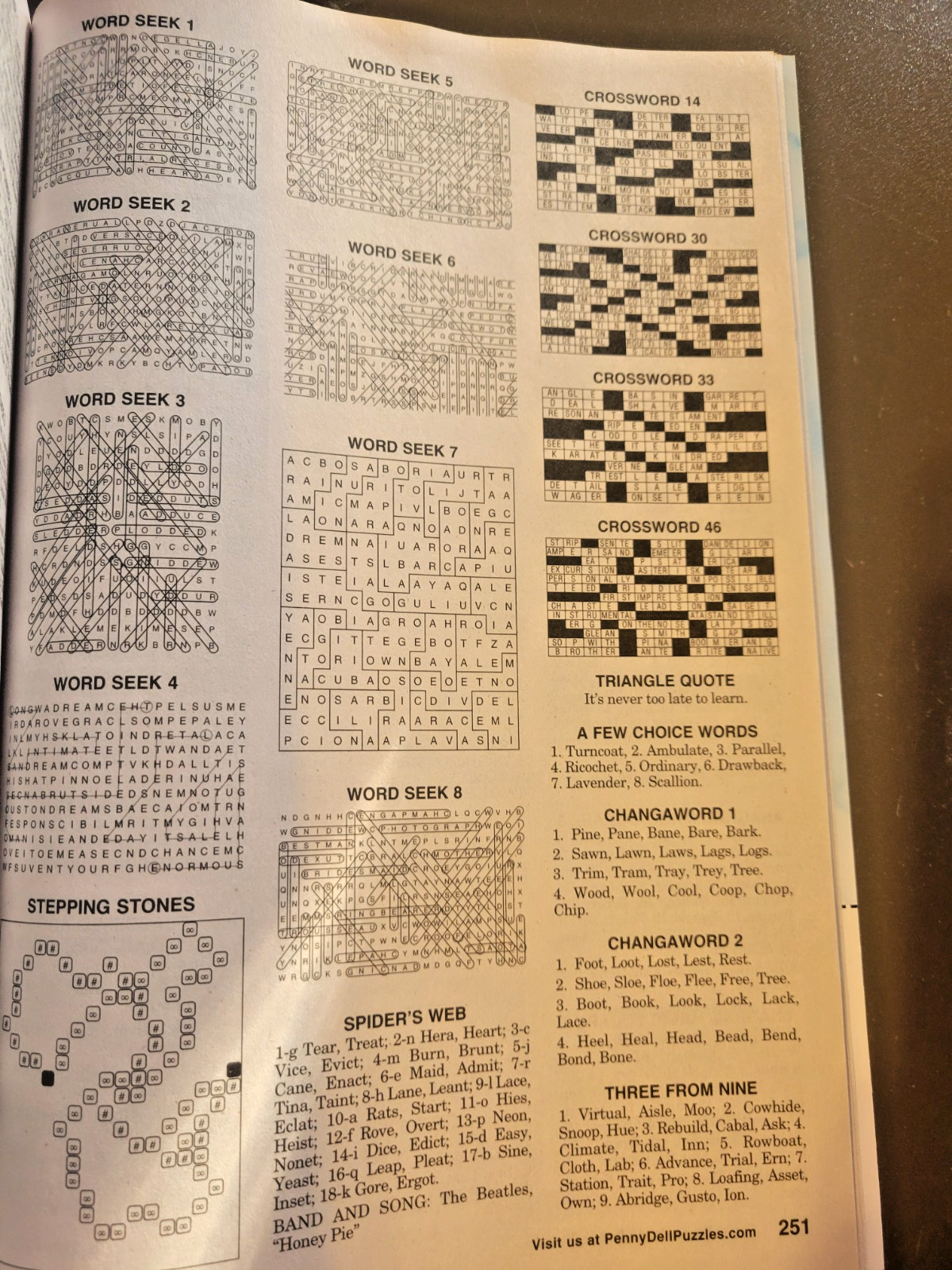 Lot of 2 Classic Variety Puzzles Plus Crosswords by Penny Press – Jumbo Specials
