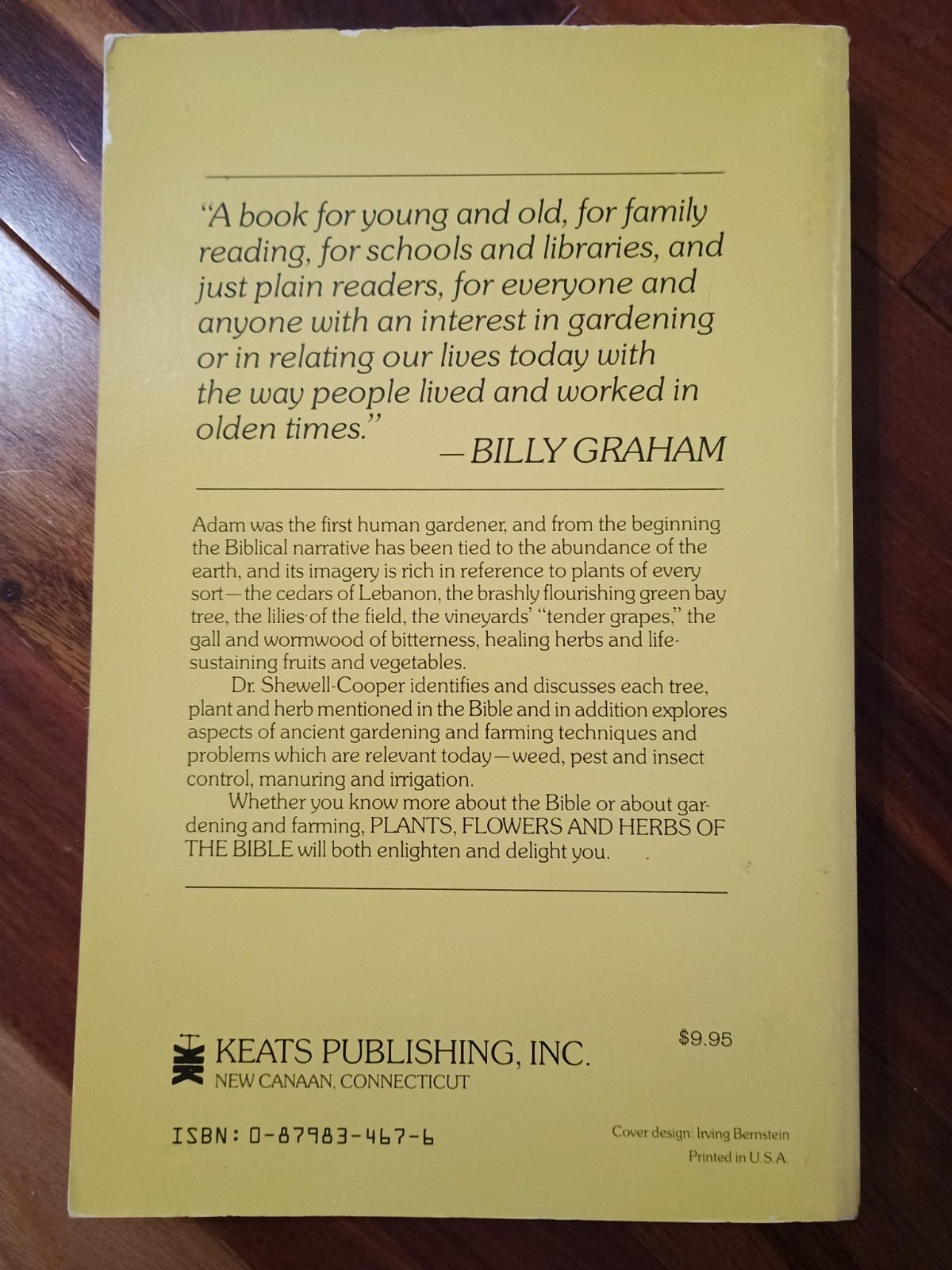 Plants, Flowers and Herbs of the Bible Paperback W. E. Shewell-Co