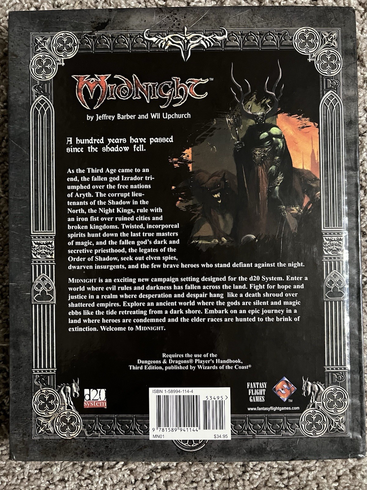 Midnight Epic Fantasy In An Age of Shadow d20 System Roleplaying Hardcover