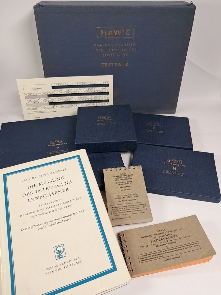 Box HAWIE Hamburg-Wechsler-Intelligenztest für Erwachsene, Wechsler, 1961, Huber