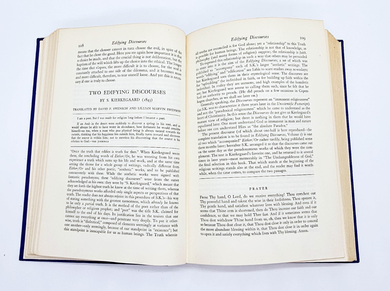 A Kierkegaard Anthology, Bretall (Ed) 1946 1st Edition, HC Dust Jacket 487 pp