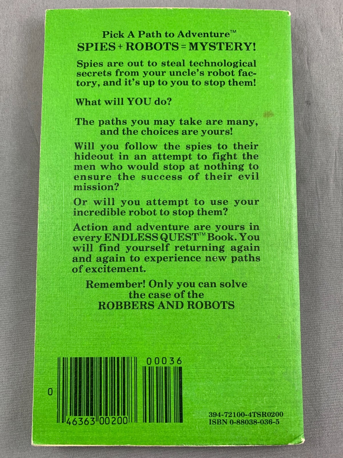 Endless Quest Book #9 Robbers and Robots by Mike Carr Dungeons & Dragons (N)