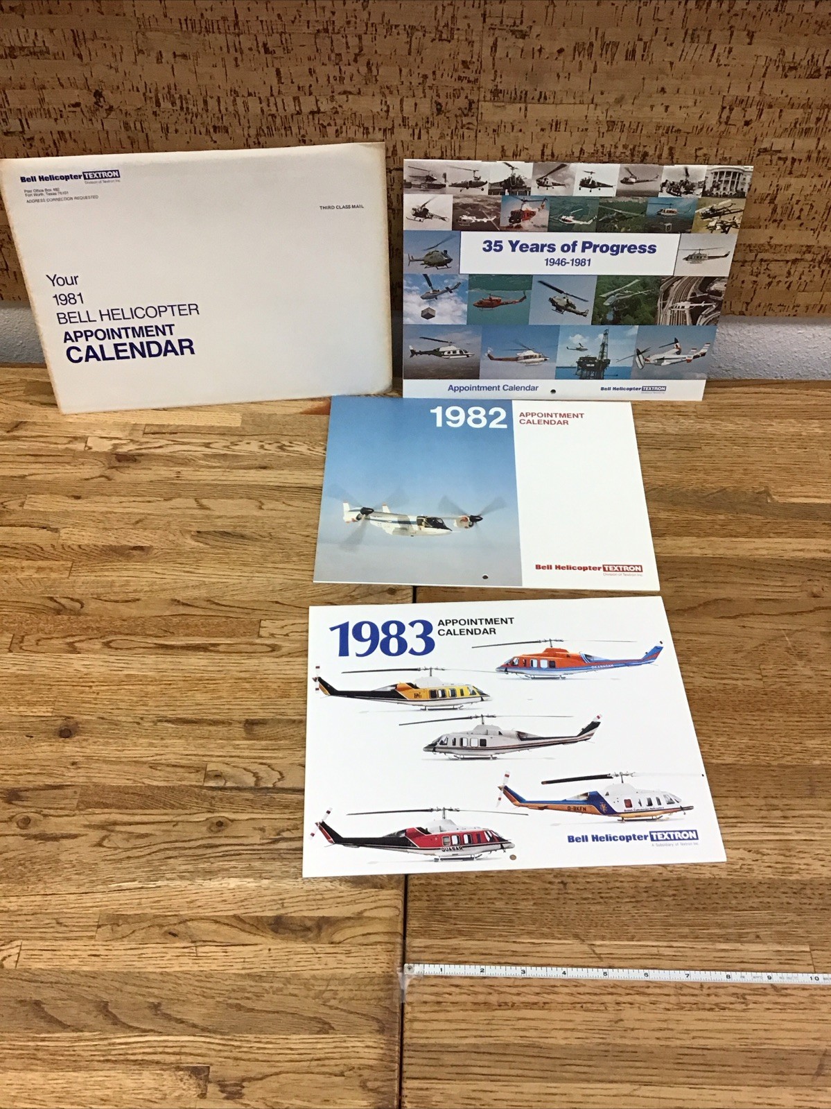 BELL HELICOPTER – Appointment Calendar – 1981 1982 1983 – Lot Of 3 – MM6.108