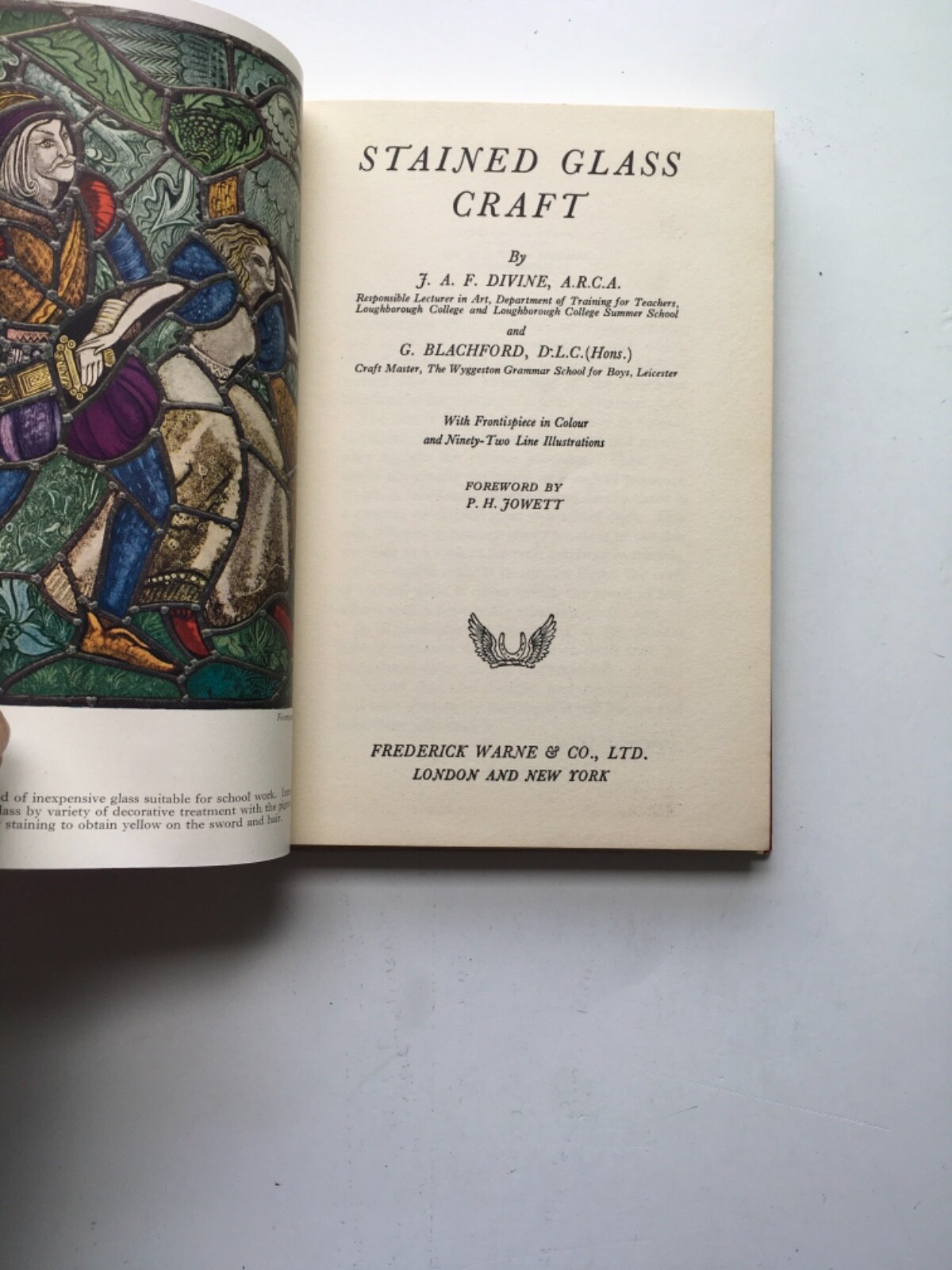 Stained Glass Craft J A F Divine & G Blackford HC