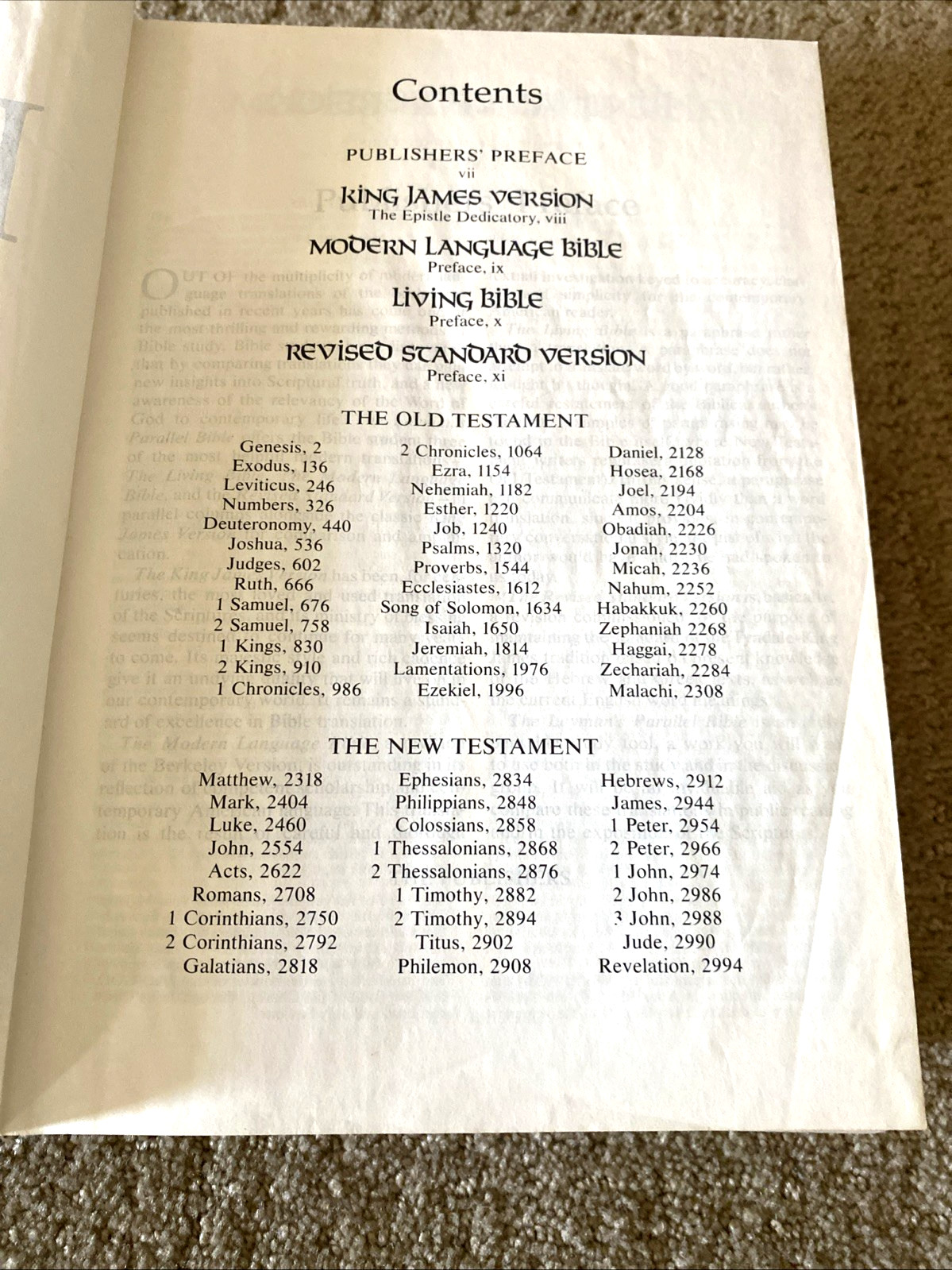 The Layman’s Parallel Bible KJV, MLB, TLB, RSV 1973 Zondervan Hardcover