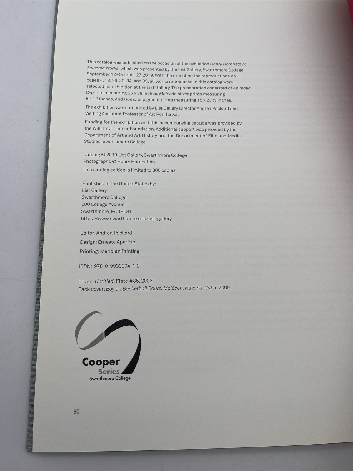 Henry Horenstein Selected Works – List Gallery, Swarthmore College 2019