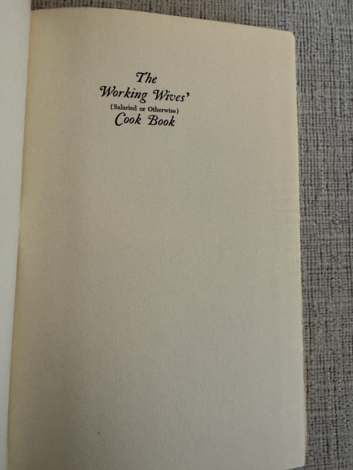 Working Wives Cook Book Zavin Stuart 1963 HC DJ Vintage Make Ahead