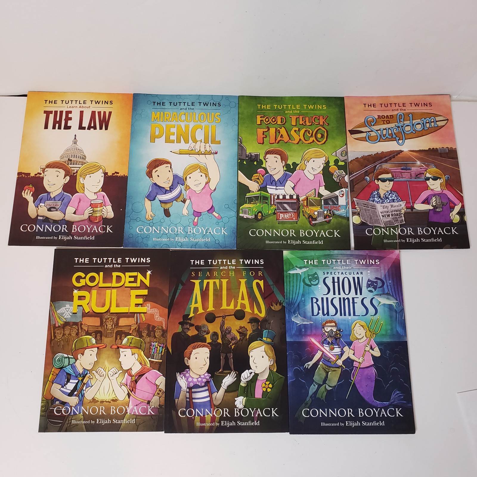 The Tuttle Twins #1-2 + 4-8 Paperback Book Lot Connor Boyack Libertas Press