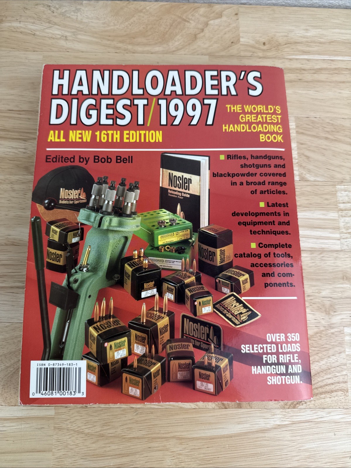 Handloader’s Digest 1997 Bob Bell 16th Edition Handguns Rifles Shotguns Loading