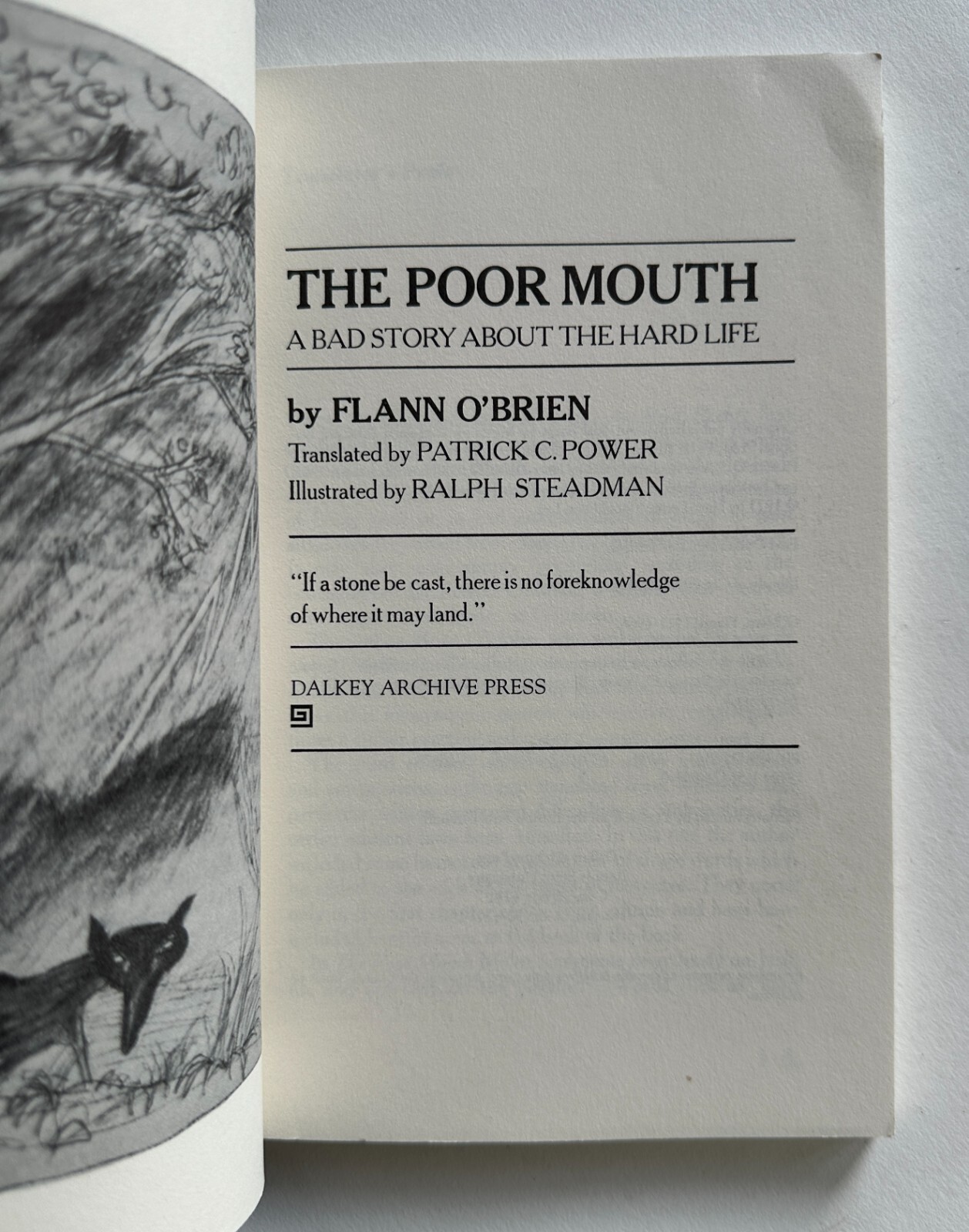FLANN O’BRIEN The Poor Mouth : Illustrated by RALPH STEADMAN | 1996 Paperback