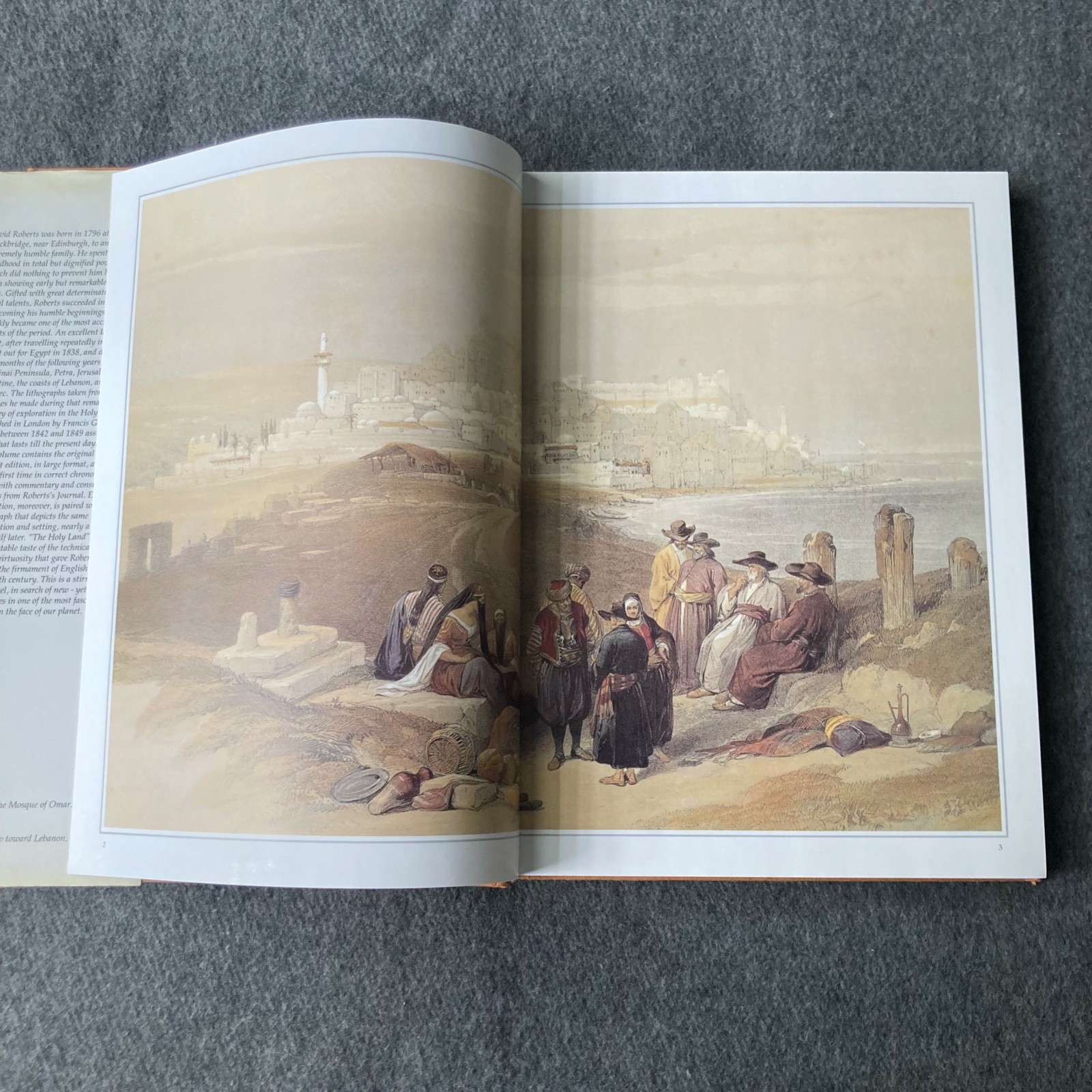 The Holy Land Yesterday and Today by David Roberts Lithographs & Prints 1994 HC