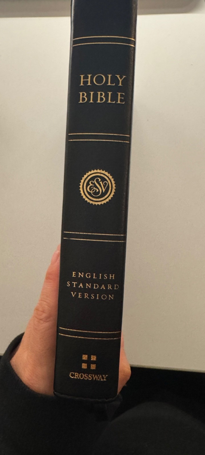 ESV Single Column Personal Reference Bible- Extra Ribbons Blue Gold Gilded