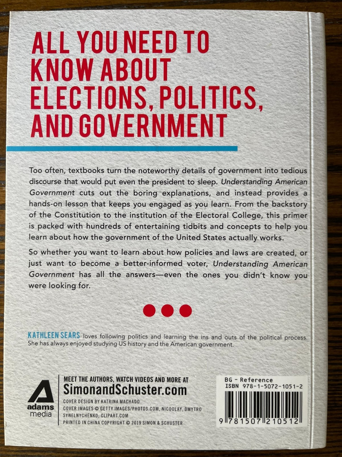 Understanding American Government Congress to Iowa Caucus Kathleen Sears : VG