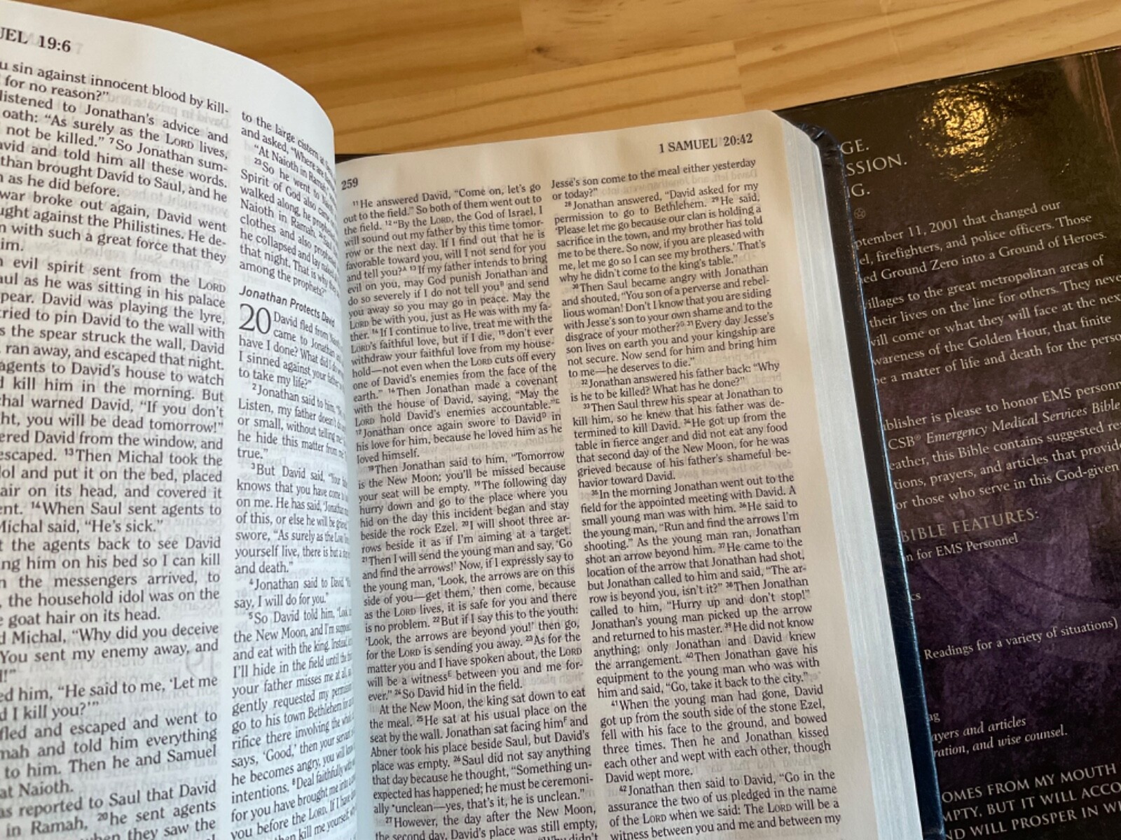 HCSB EMS Bible 2004 Holman Blue Simulated Leather