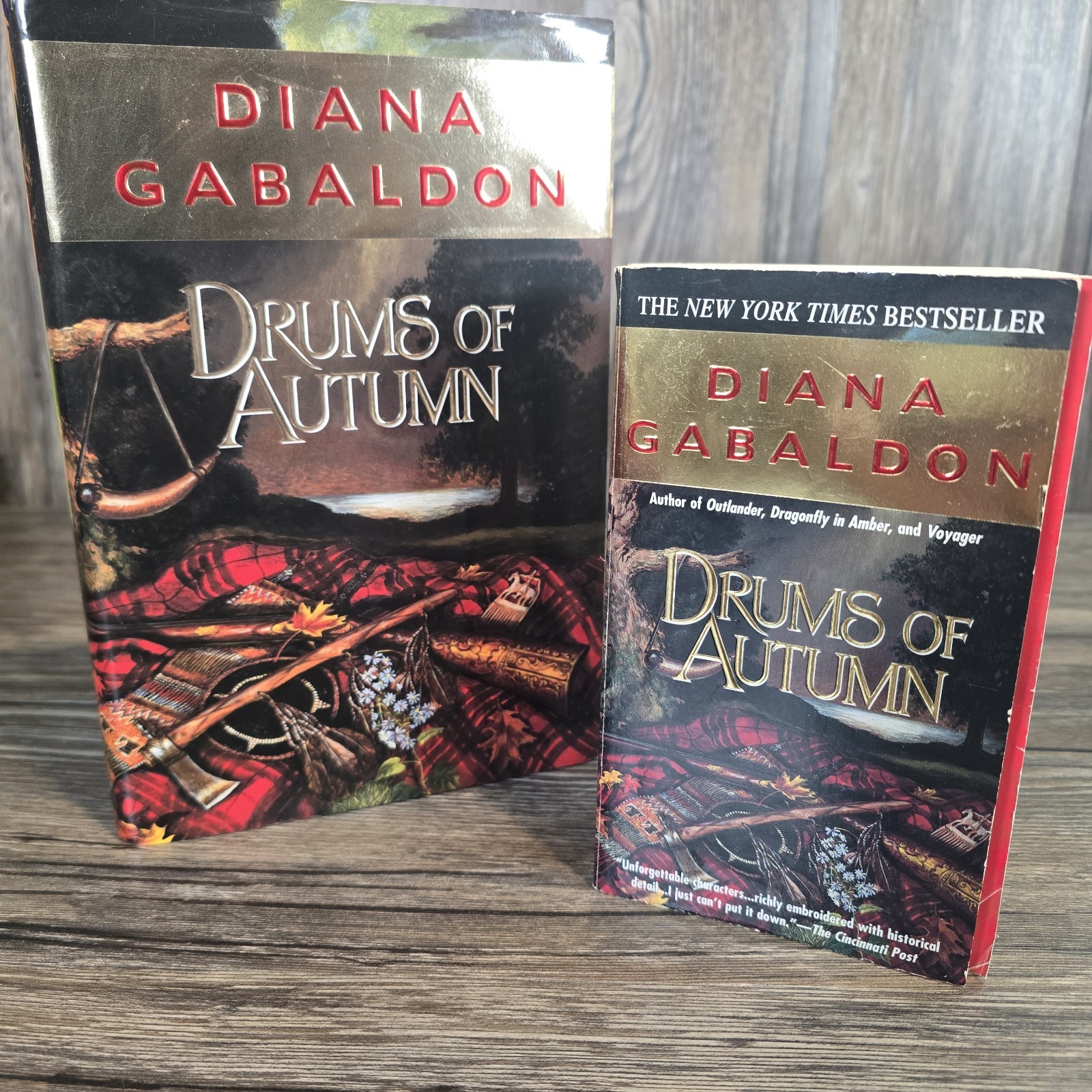Drums of Autumn by Diana Gabaldon Book Lot HC PB both 1st Prints 1st Editions