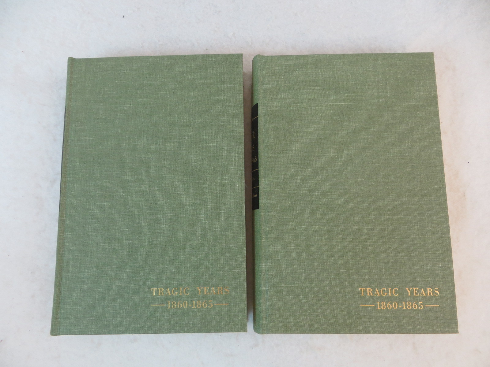 Angle & Miers TRAGIC YEARS 1860-1865 Two Volumes HC/Slipcase 1960 1st printing