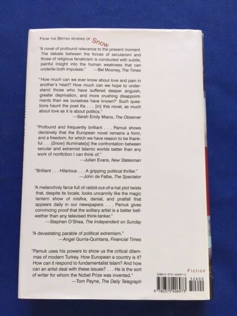 SNOW – FIRST AMERICAN EDITION BY ORHAN PAMUK