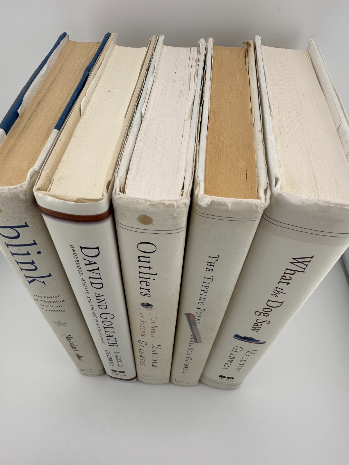 Malcolm Gladwell 5 Book HC Lot Blink Outliers Tipping Point Dog David