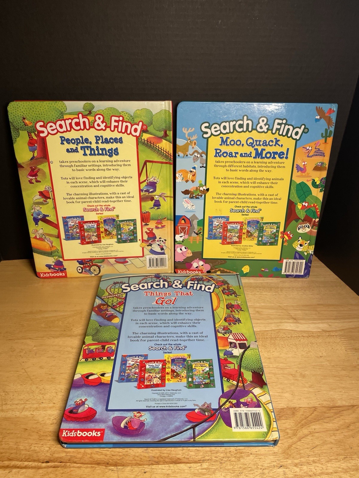 Lot Of 3 Kidsbooks Search & Find Early Reader Hardcover Board Books