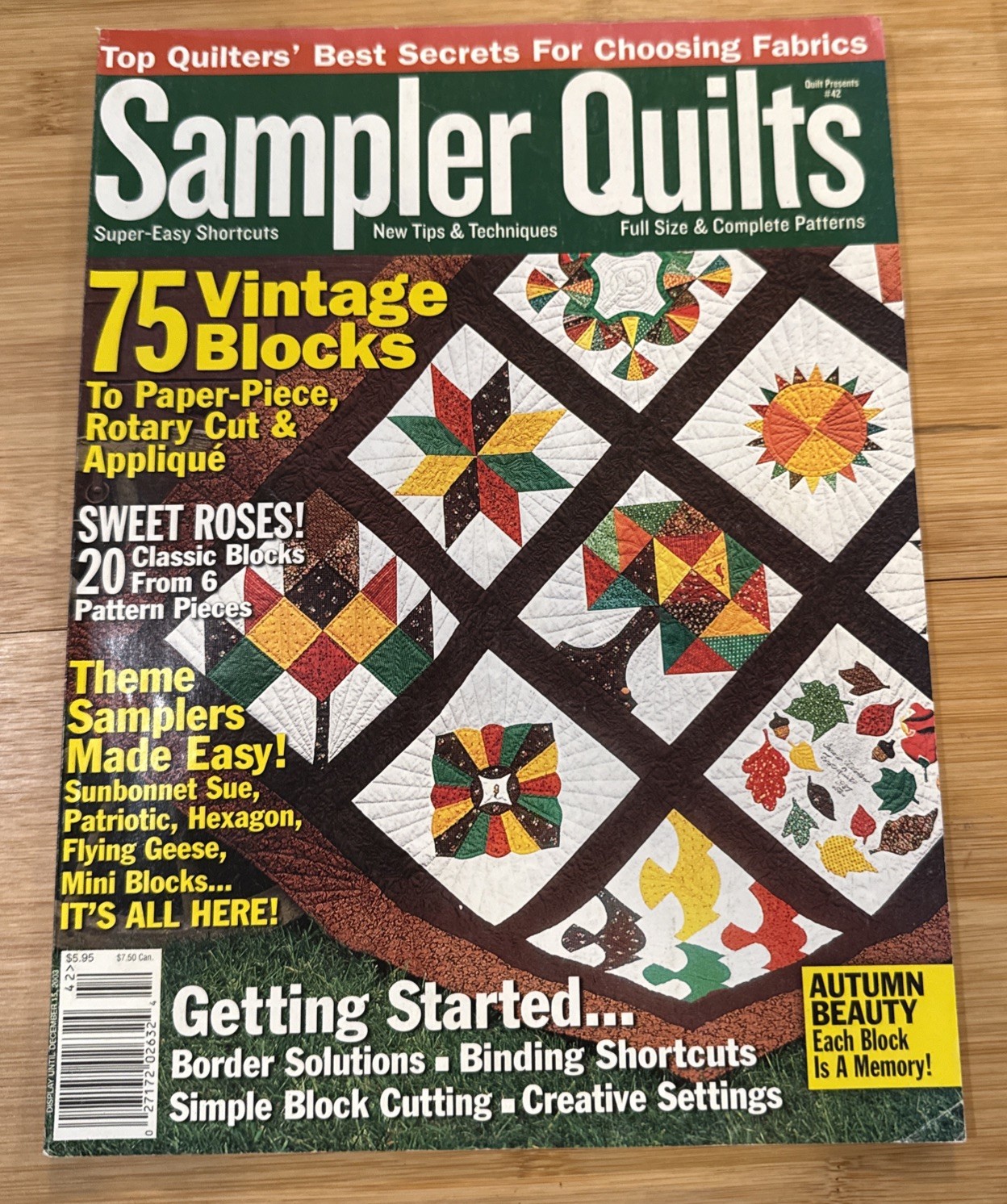 Sampler Quilts Magazine 75 Vintage Blocks Paper Piecing Applique Quilt