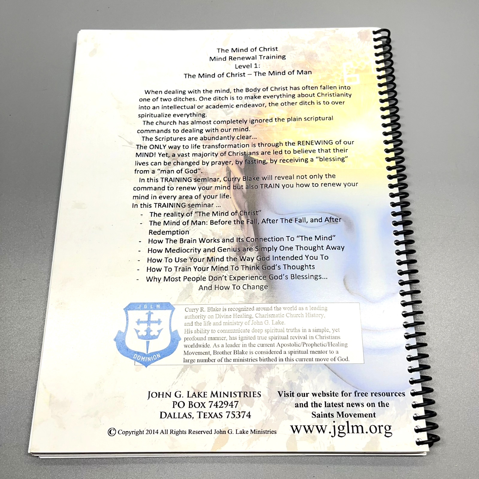 Curry R. Blake Mind Renewal Training Program Part 1 Mind of Christ Mind of Man