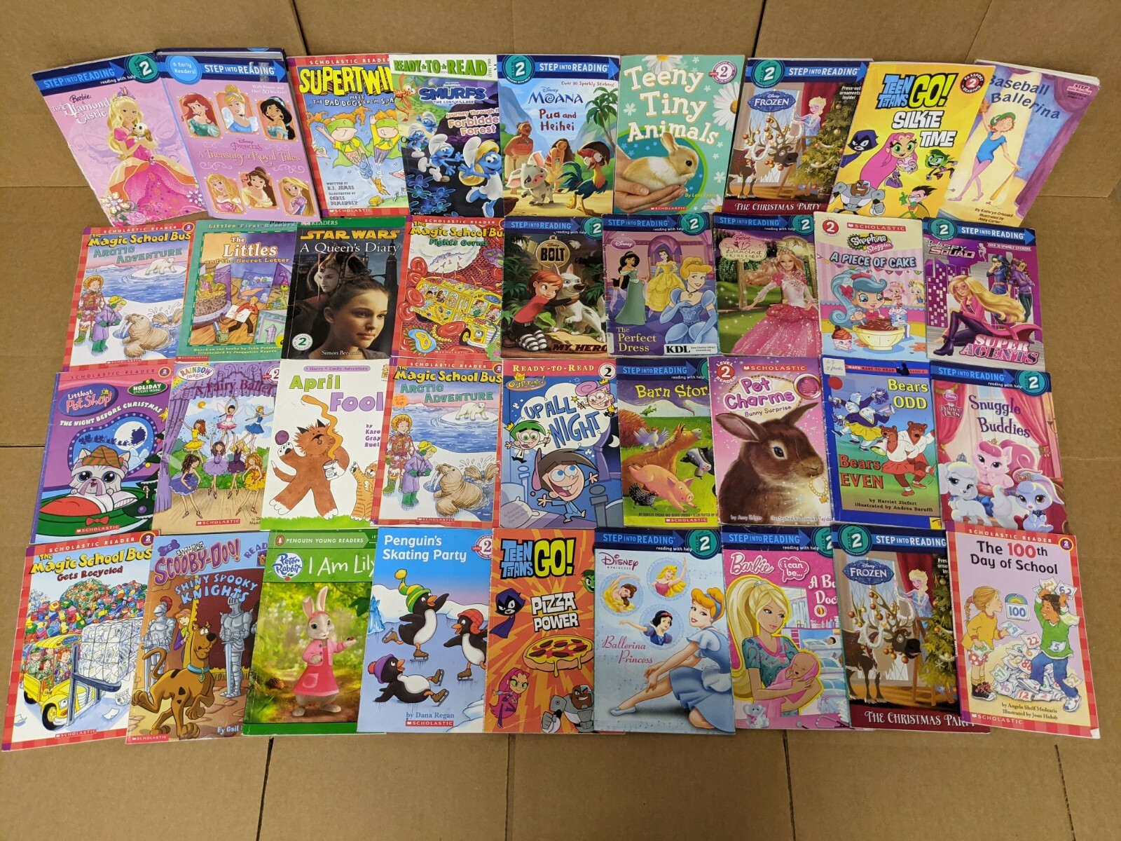 Lot of 10 Level 2 BOOKS FOR GIRL~RL~Ready to-I Can Step into Learn Read – RANDOM
