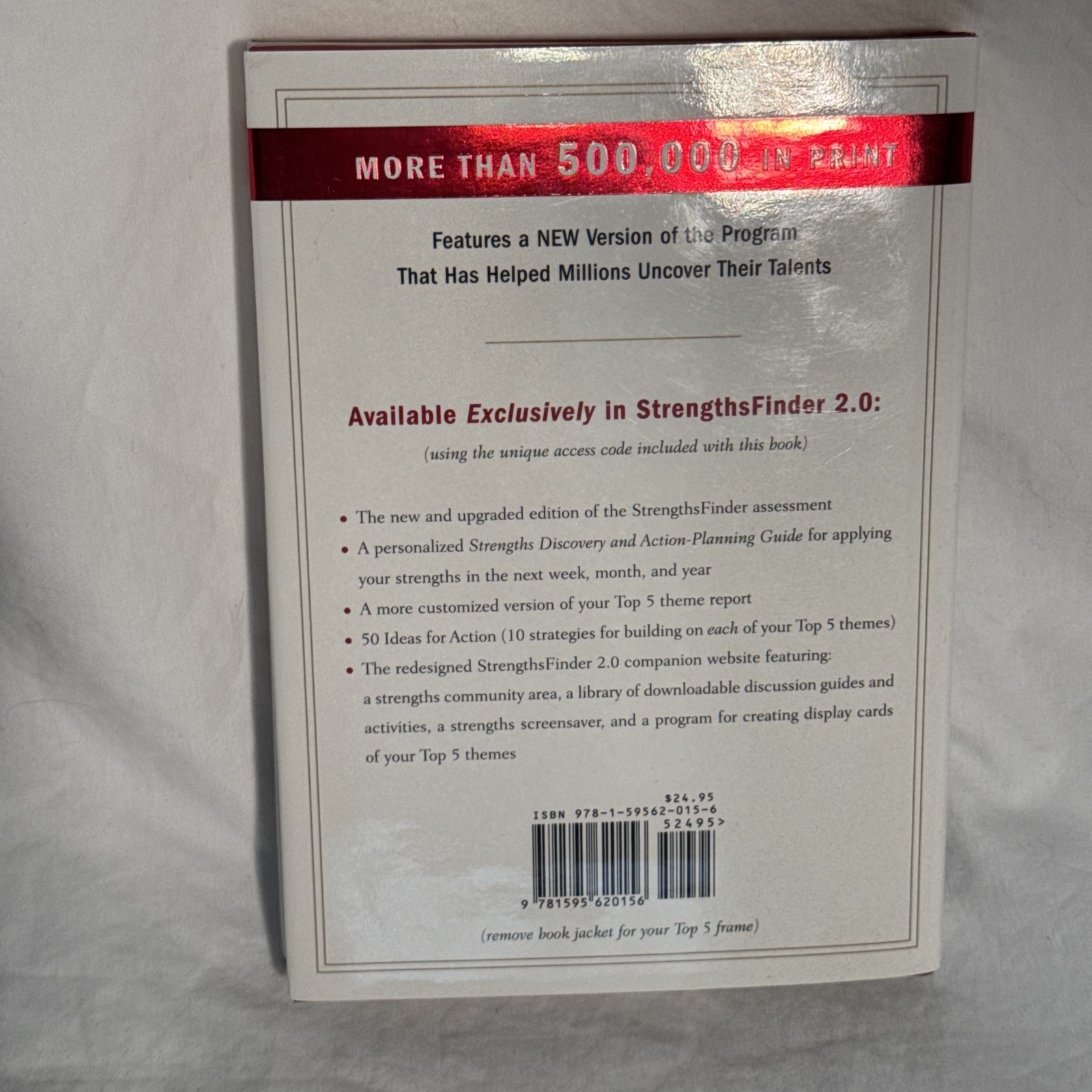 StrengthsFinder 2.0 by Tom Rath Hardcover Like New Without Code