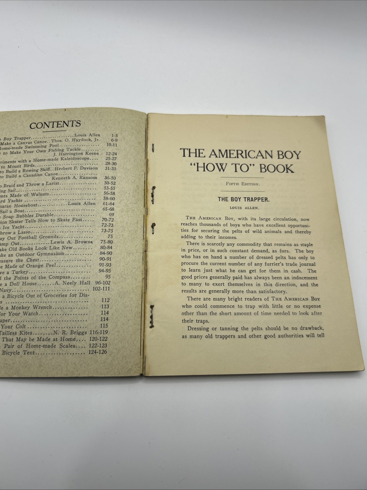 ANTIQUE “THE AMERICAN BOY “HOW TO” BOOK” ~ RARE 1900 CIRCA COLLECTIBLE BOOK